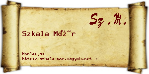 Szkala Mór névjegykártya